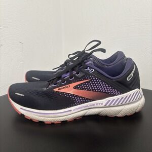 Brooks Adrenaline GTS 22 1203531B080 Women's Black Purple Running Shoes Sz 10.5
